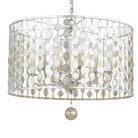 Crystorama - 546-SA - Six lumières Suspendu - Layla - Argent antique
