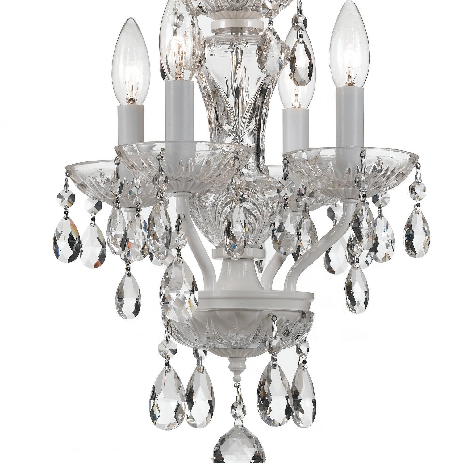 Crystorama - 5534-WW-CL-MWP - Four Light Mini Chandelier - Welton - Wet White