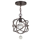 Crystorama - 9220-EB - Une lumière Suspension - Solaris - Bronze anglais