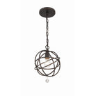 Crystorama - 9220-EB - Une lumière Suspension - Solaris - Bronze anglais