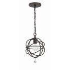 Crystorama - 9220-EB - Une lumière Suspension - Solaris - Bronze anglais