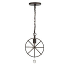 Crystorama - 9220-EB - Une lumière Suspension - Solaris - Bronze anglais