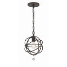 Crystorama - 9220-EB - Une lumière Suspension - Solaris - Bronze anglais