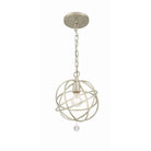 Crystorama - 9220-OS - Une lumière Suspension - Solaris - Vieil Argent