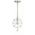 Crystorama - 9220-OS - Une lumière Suspension - Solaris - Vieil Argent