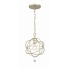 Crystorama - 9220-OS - Une lumière Suspension - Solaris - Vieil Argent