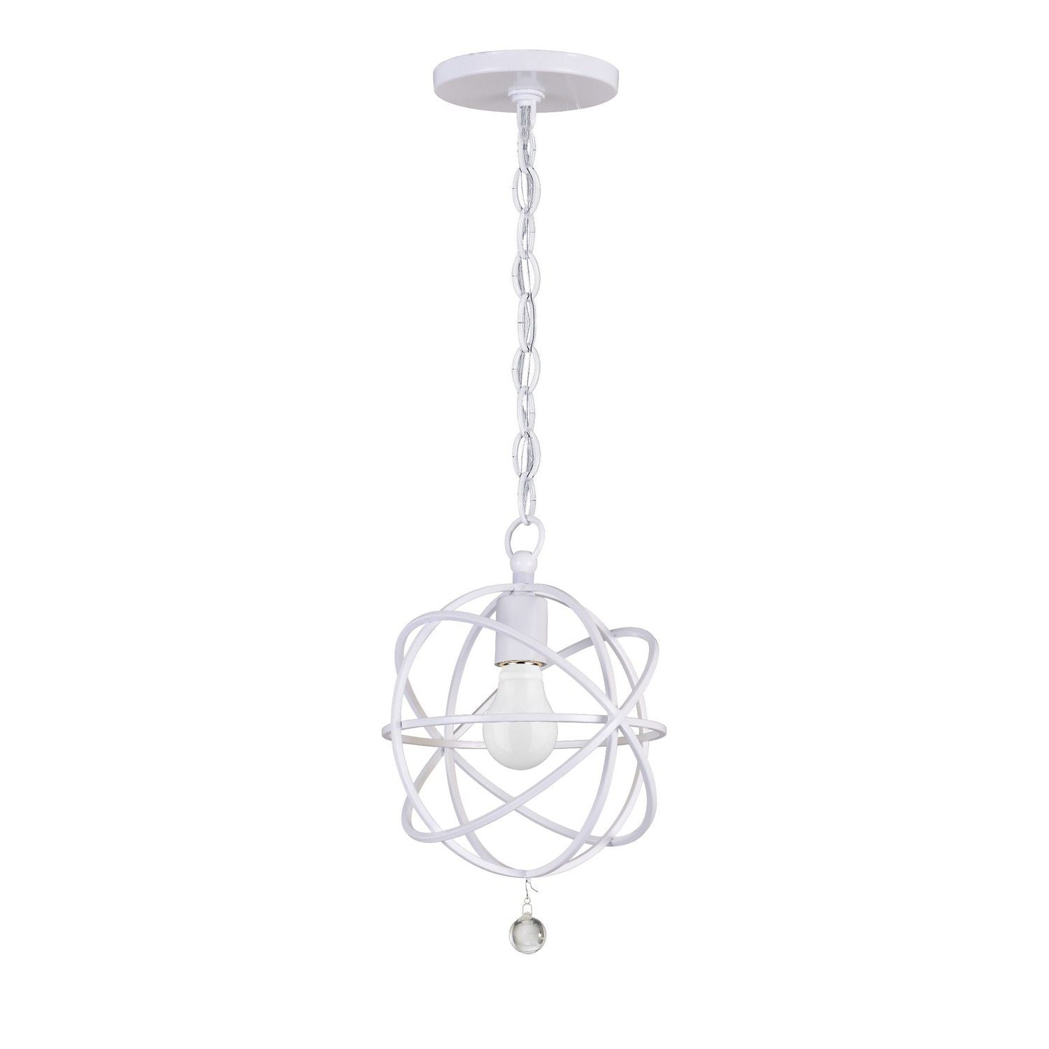 Crystorama - 9220-WW - One Light Pendant - Solaris - Wet White