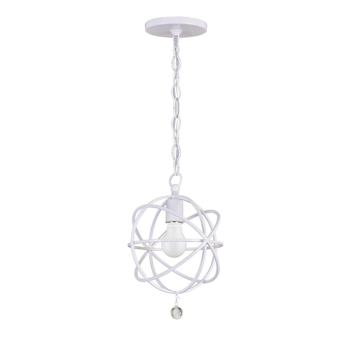 Crystorama - 9220-WW - One Light Pendant - Solaris - Wet White