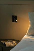 Faro Barcelona 62751-US Cronos Wall Sconce with Reading Light in Black