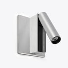 Faro Barcelona 62765-US Cronos Wall Sconce with Reading Light in Brushed Aluminum