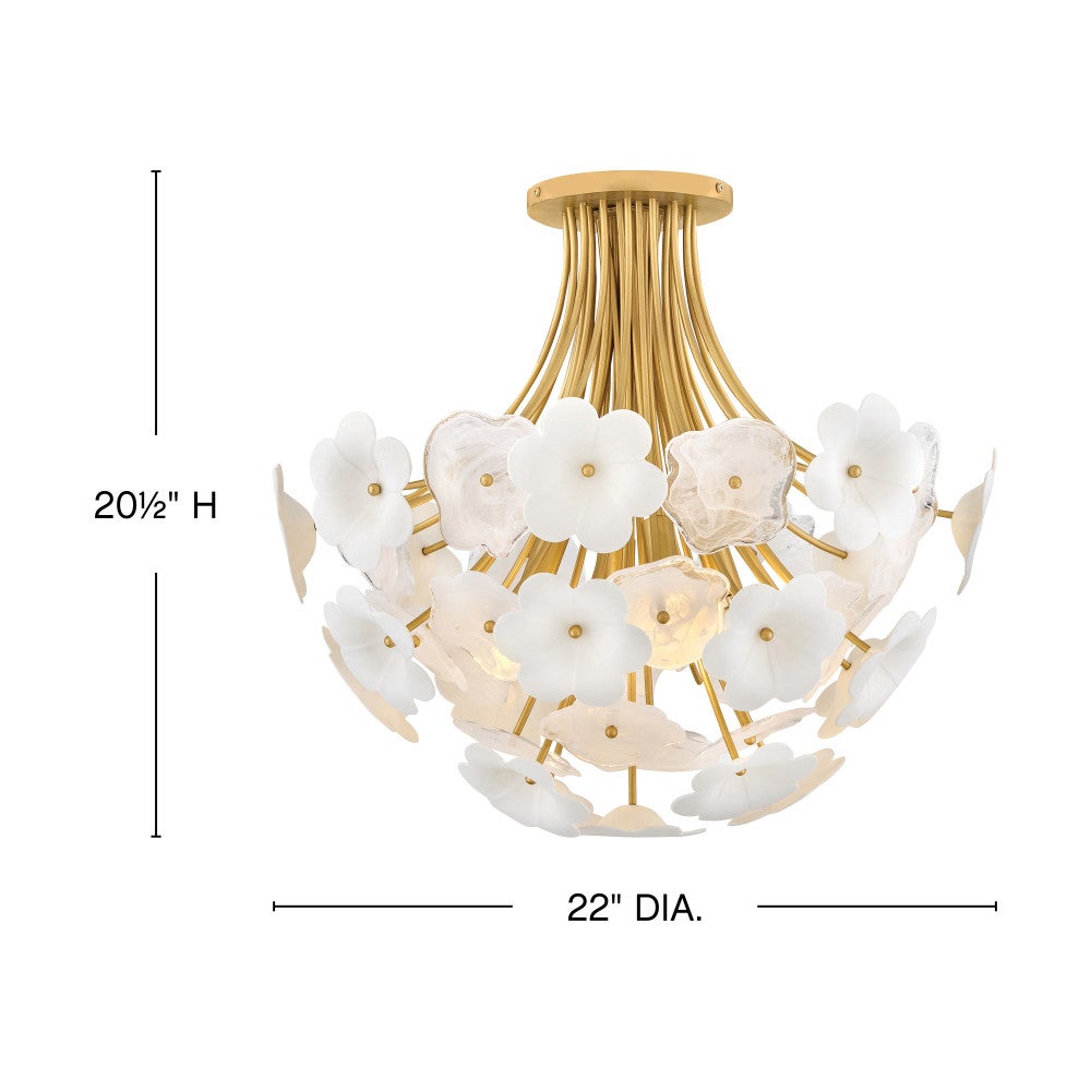 Fredrick Ramond FR41961DG Marianne Bouquet semi-encastré en or de luxe