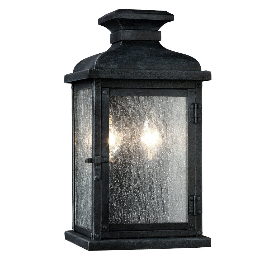 Visual Comfort Studio Canada - OL11100DWZ - Two Light Lantern - Pediment - Dark Weathered Zinc