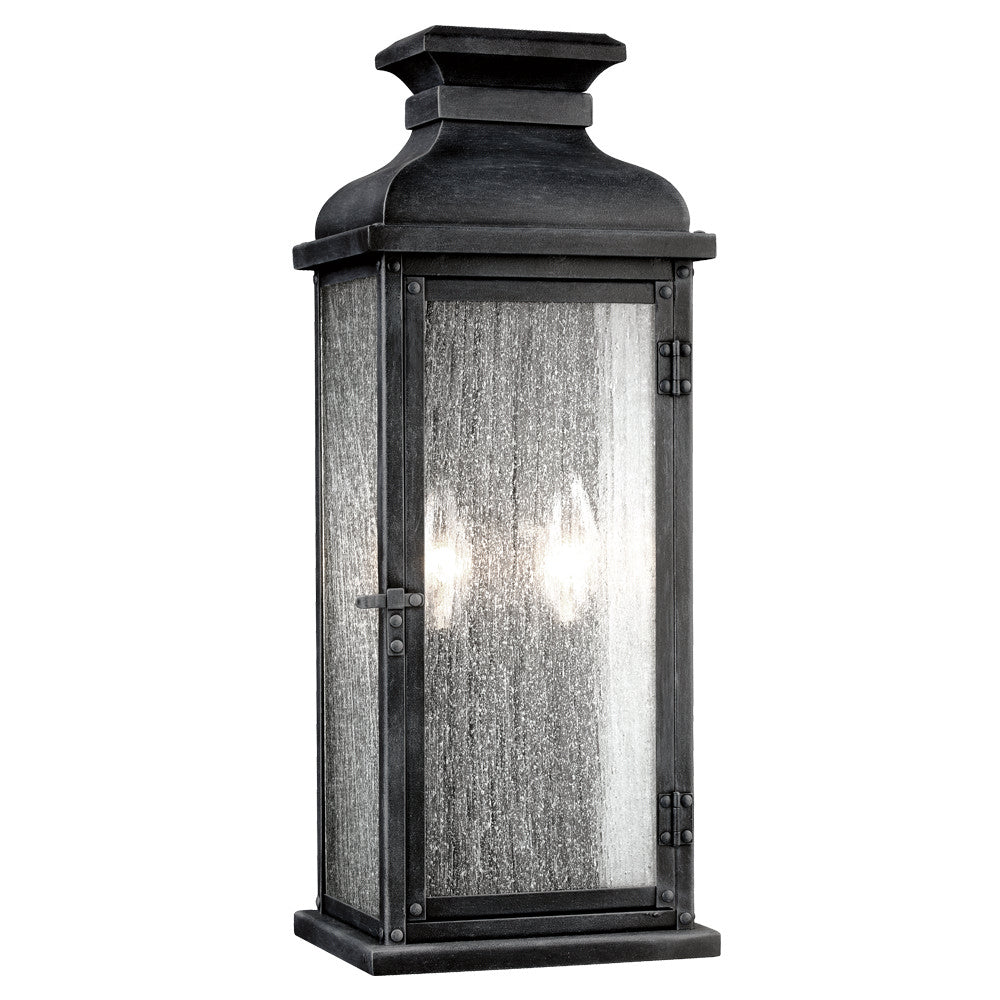 Visual Comfort Studio Canada - OL11101DWZ - Two Light Lantern - Pediment - Dark Weathered Zinc