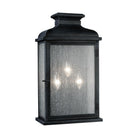 Visual Comfort Studio Canada - OL11104DWZ - Three Light Lantern - Pediment - Dark Weathered Zinc