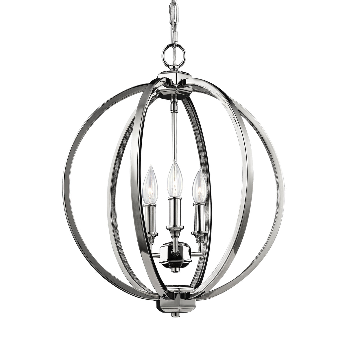 Visual Comfort Studio Canada - F3060/3PN - Three Light Pendant - Corinne - Polished Nickel