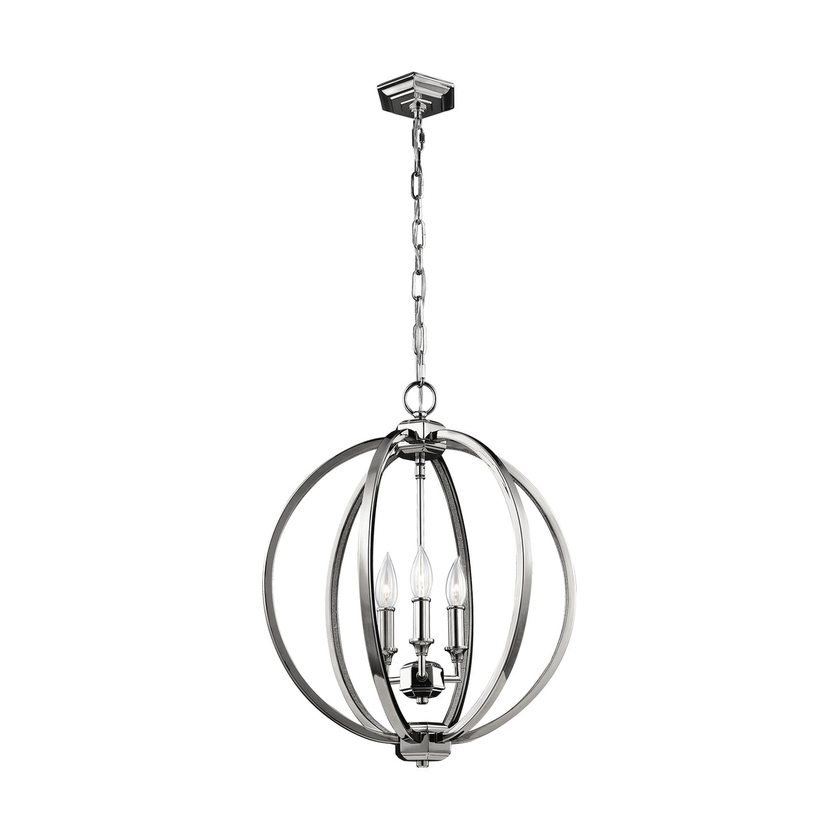 Visual Comfort Studio Canada - F3060/3PN - Three Light Pendant - Corinne - Polished Nickel