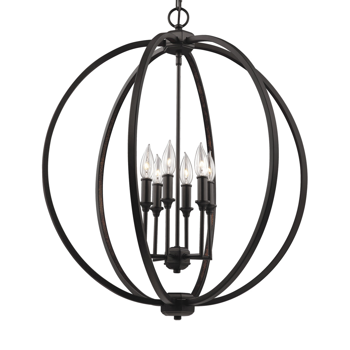 Visual Comfort Studio Canada - F3061/6ORB - Six Light Pendant - Corinne - Oil Rubbed Bronze