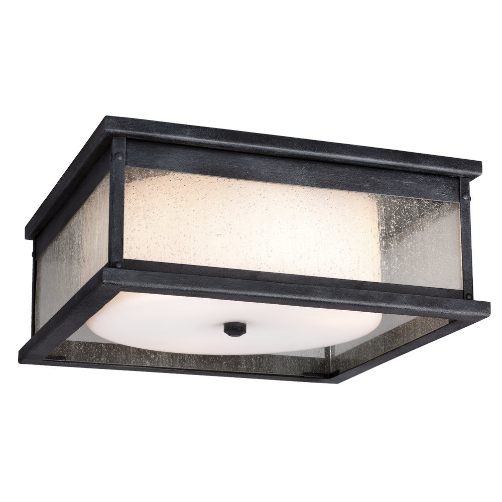 Visual Comfort Studio Canada - OL11113DWZ - Three Light Flush Mount - Pediment - Dark Weathered Zinc