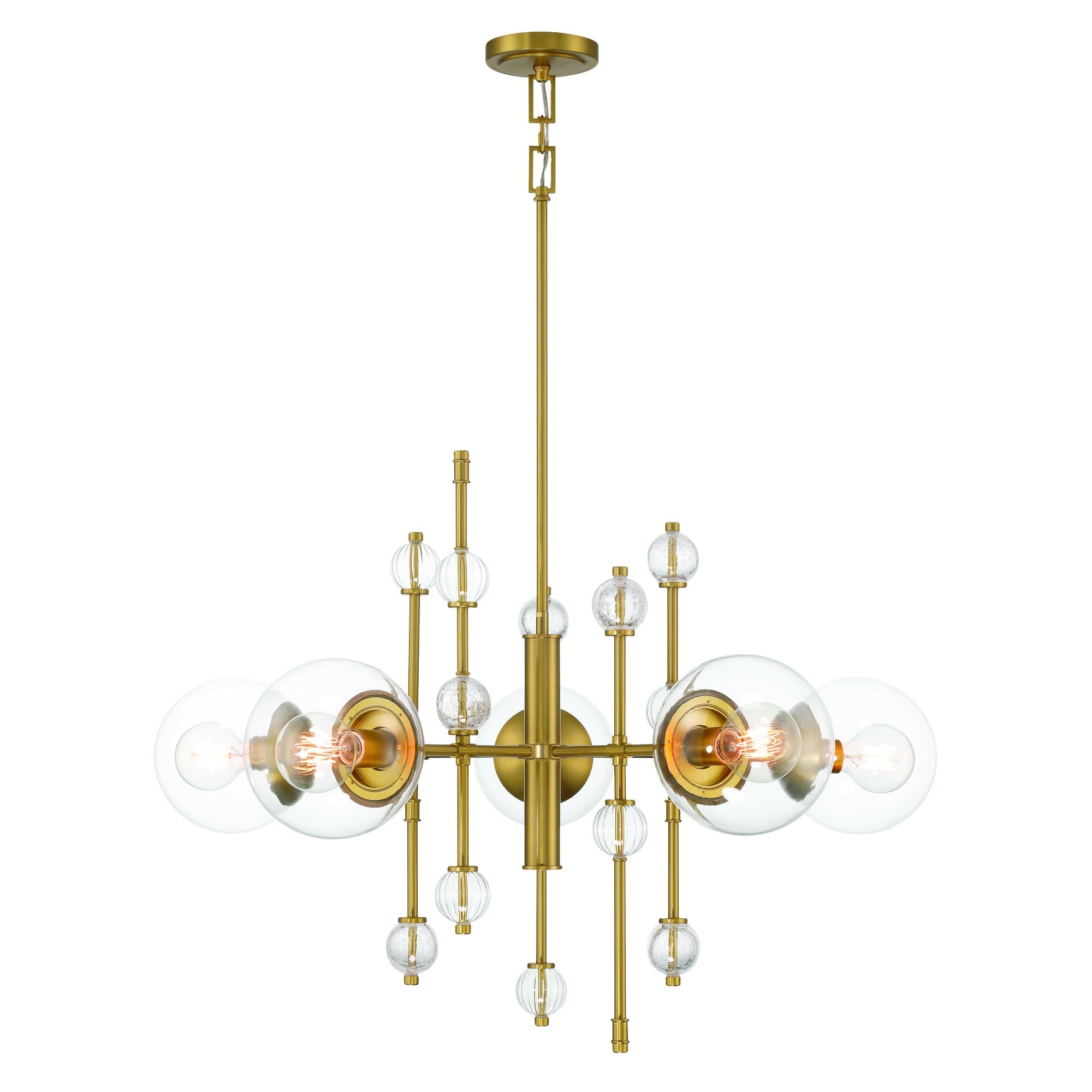 Eurofase 47221-017 Traiton LED Crystal Chandelier in Gold