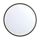 Rétroviseur rond LED Artell Eurofase 48977-036 noir