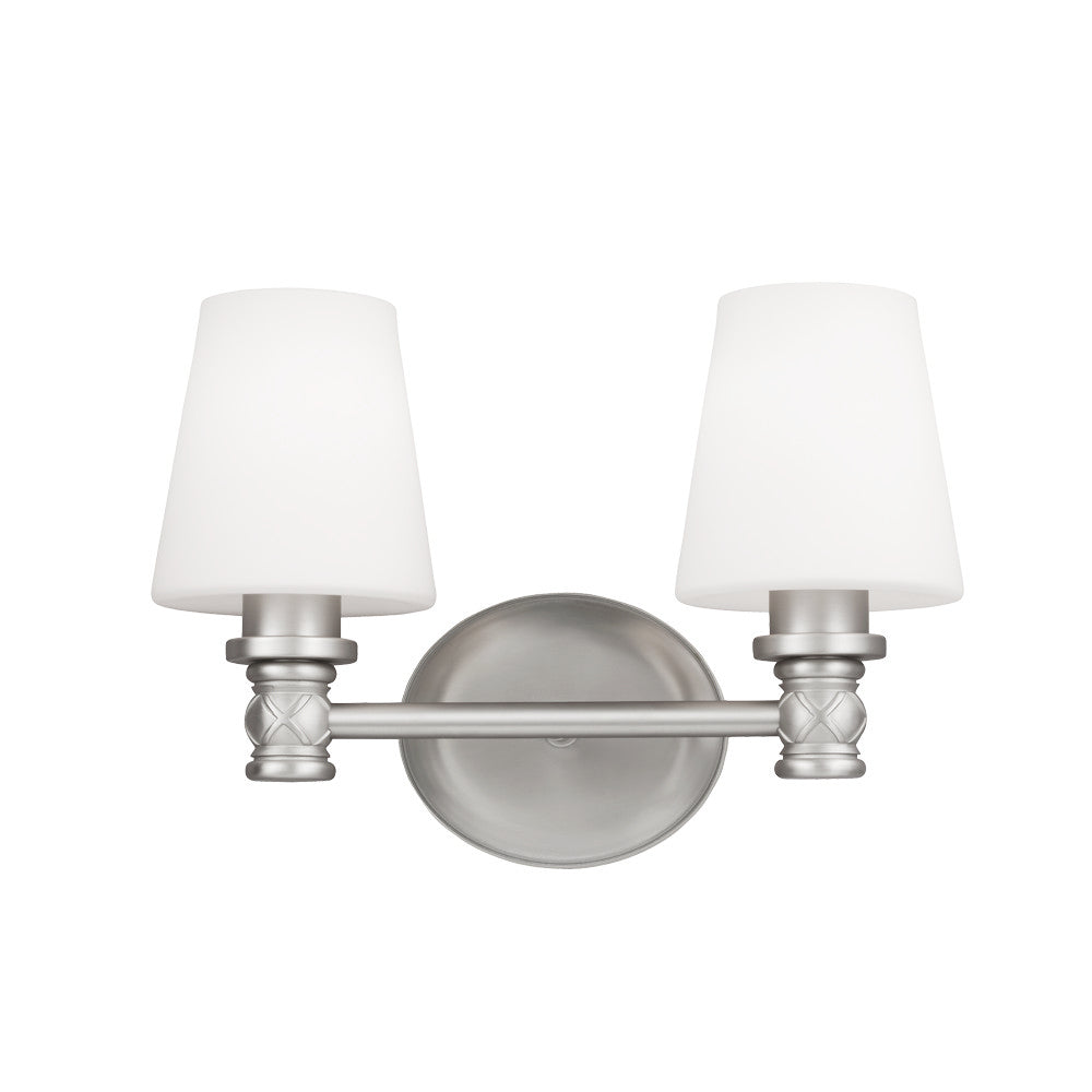 Visual Comfort Studio Canada - VS22102SN - Two Light Vanity - Xavierre - Satin Nickel