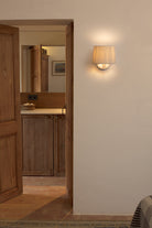Faro Barcelona 64306-35-US Samba Wall Sconce in White/Ribbon Beige