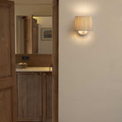Faro Barcelona 64306-35-US Samba Wall Sconce in White/Ribbon Beige