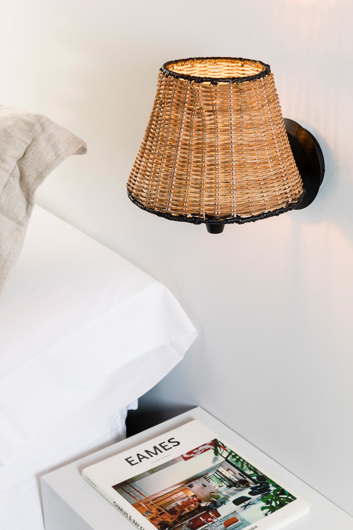 Faro Barcelona 64307-71-US Sumba Wall Sconce in Black/Rattan