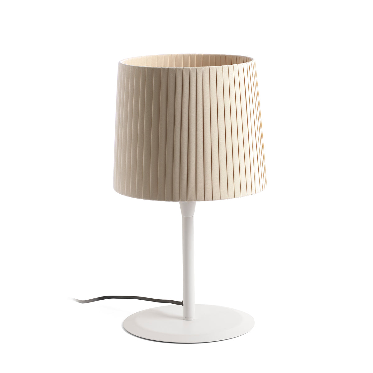 Faro Barcelona 64310-38-US Samba Table Lamp in White/Ribbon Beige