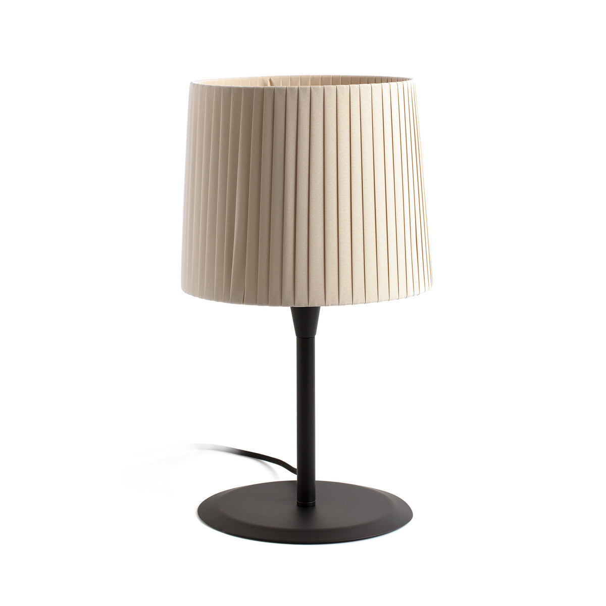 Faro Barcelona 64311-38-US Samba Table Lamp in Black/Ribbon Beige