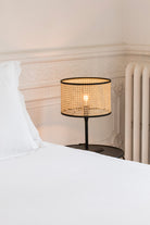 Faro Barcelona 64311-48-US Mambo Table Lamp in Black/Rattan