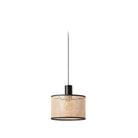 Faro Barcelona 64315-48-US Mambo Pendant in Black/Rattan