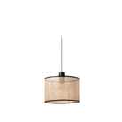 Faro Barcelona 64315-49-US Mambo Pendant in Black/Rattan