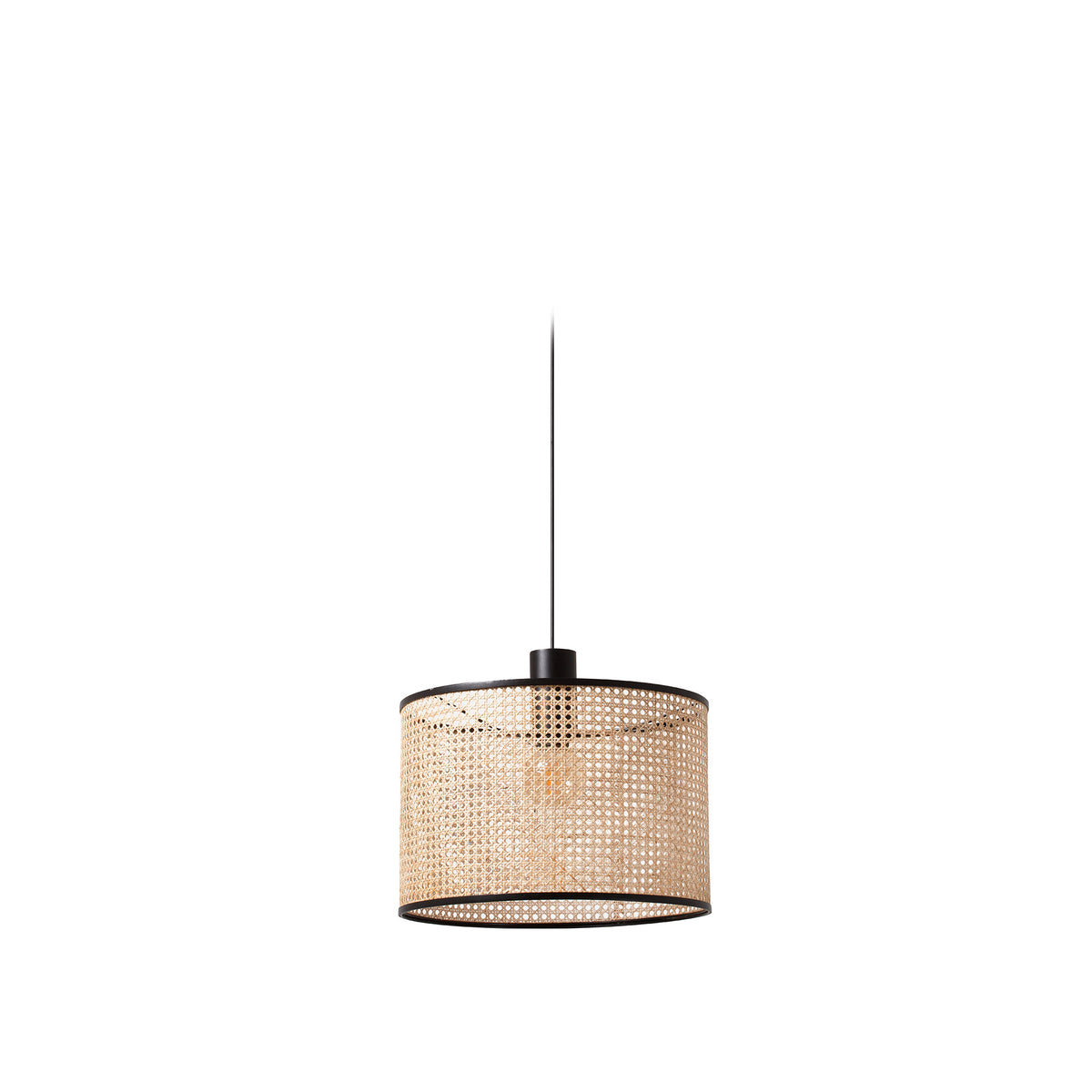 Faro Barcelona 64315-49-US Mambo Pendant in Black/Rattan