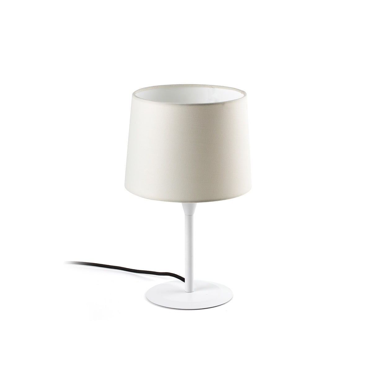 Faro Barcelona 64316-02-US Conga Table Lamp in White/Beige