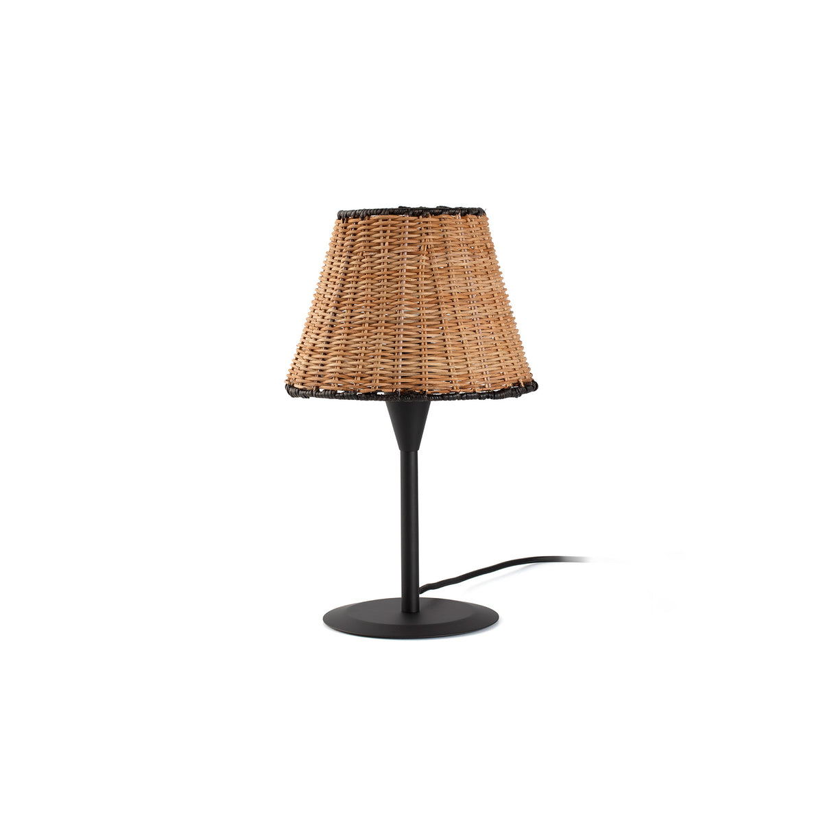 Faro Barcelona 64317-71-US Sumba Table Lamp in Black/Rattan