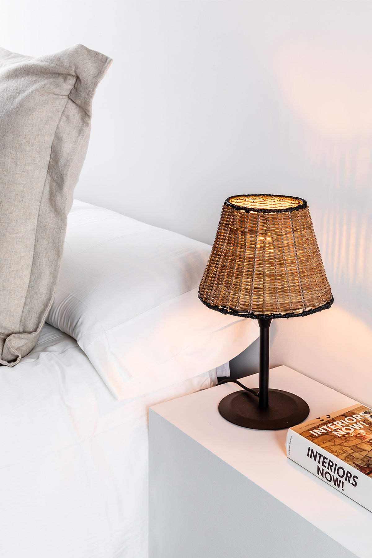 Faro Barcelona 64317-71-US Sumba Table Lamp in Black/Rattan