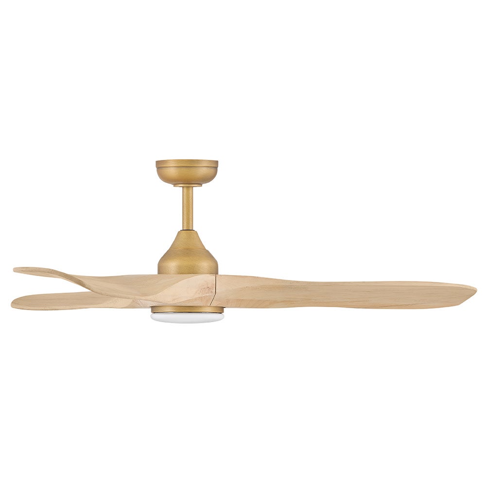 Luminaire intelligent à DEL Hinkley Lighting 903856FHB-LDD Swell Ventilateur  en laiton naturel Heritage