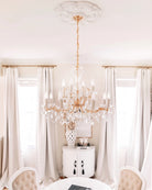 Crystorama - 4479-GD-CL-MWP - 12 Lumières Suspendu - Marie-Thérèse - Or