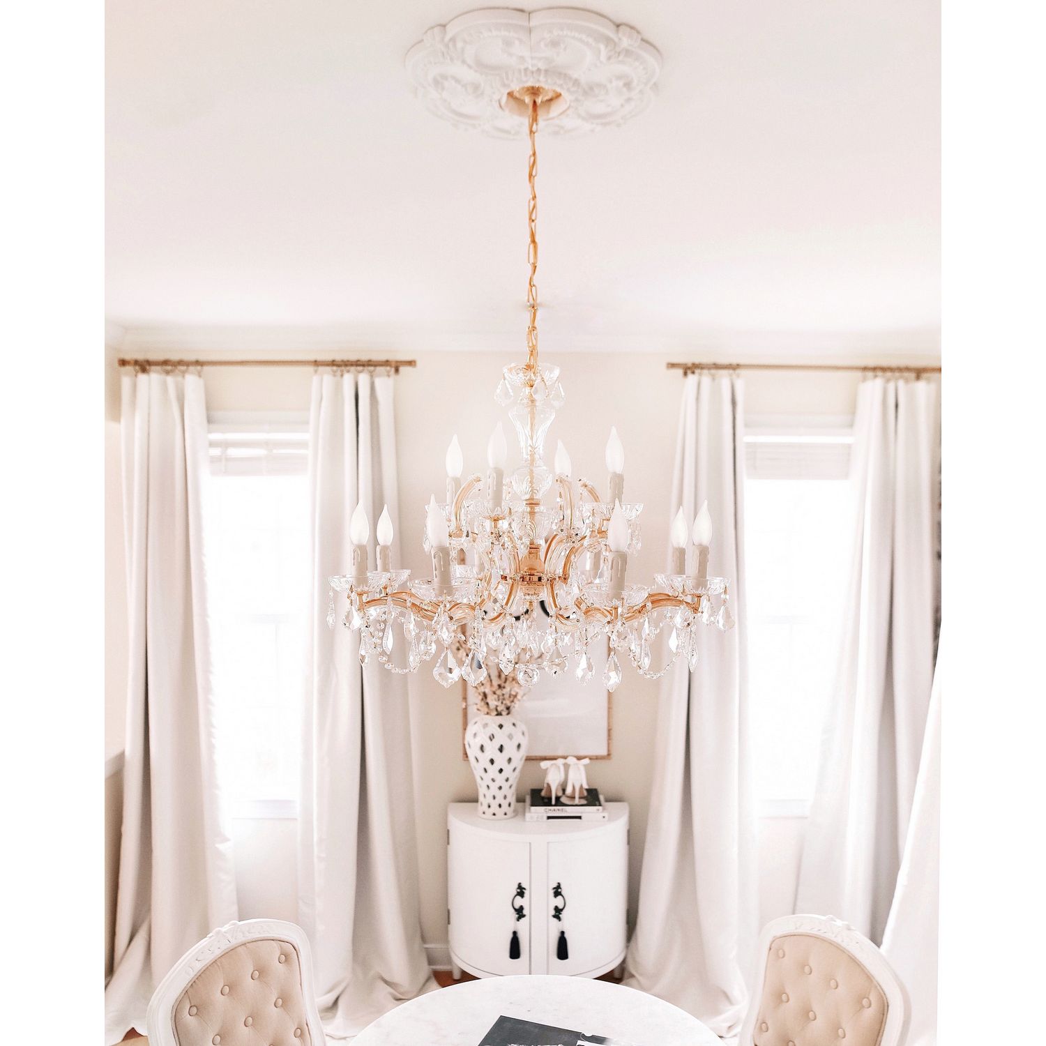 Crystorama - 4479-GD-CL-MWP - 12 Light Chandelier - Maria Theresa - Gold