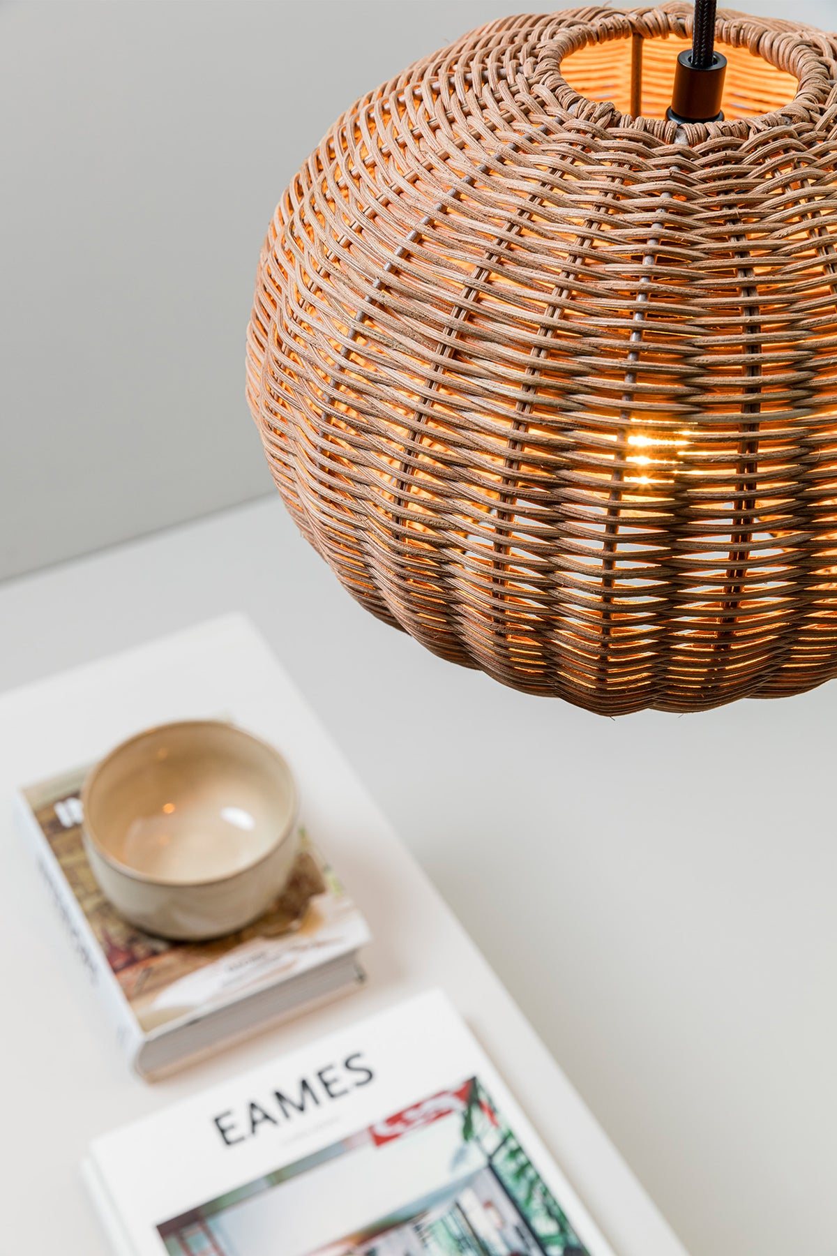 Faro Barcelona 65134-73-US Haka Pendant in Black/Rattan