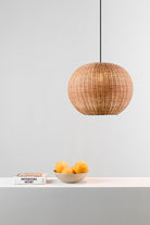 Faro Barcelona 65134-74-US Haka Pendant in Black/Rattan