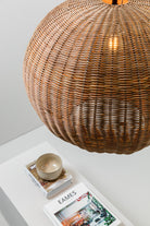 Faro Barcelona 65134-75-US Haka Pendant in Black/Rattan