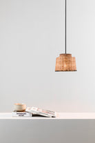Faro Barcelona 65134-76-US Saipan Pendant in Black/Rattan
