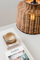 Faro Barcelona 65134-76-US Saipan Pendant in Black/Rattan