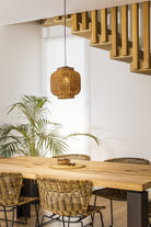 Faro Barcelona 65134-77-US Tupai Pendant in Black/Rattan