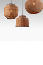 Faro Barcelona 65134-77-US Tupai Pendant in Black/Rattan