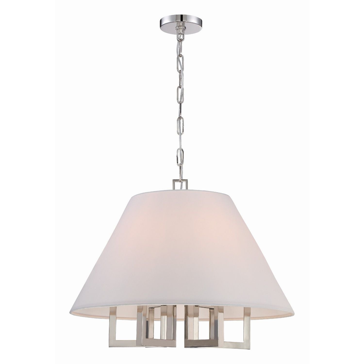 Crystorama - 2256-PN - Six lumières Suspendu - Westwood - Nickel poli