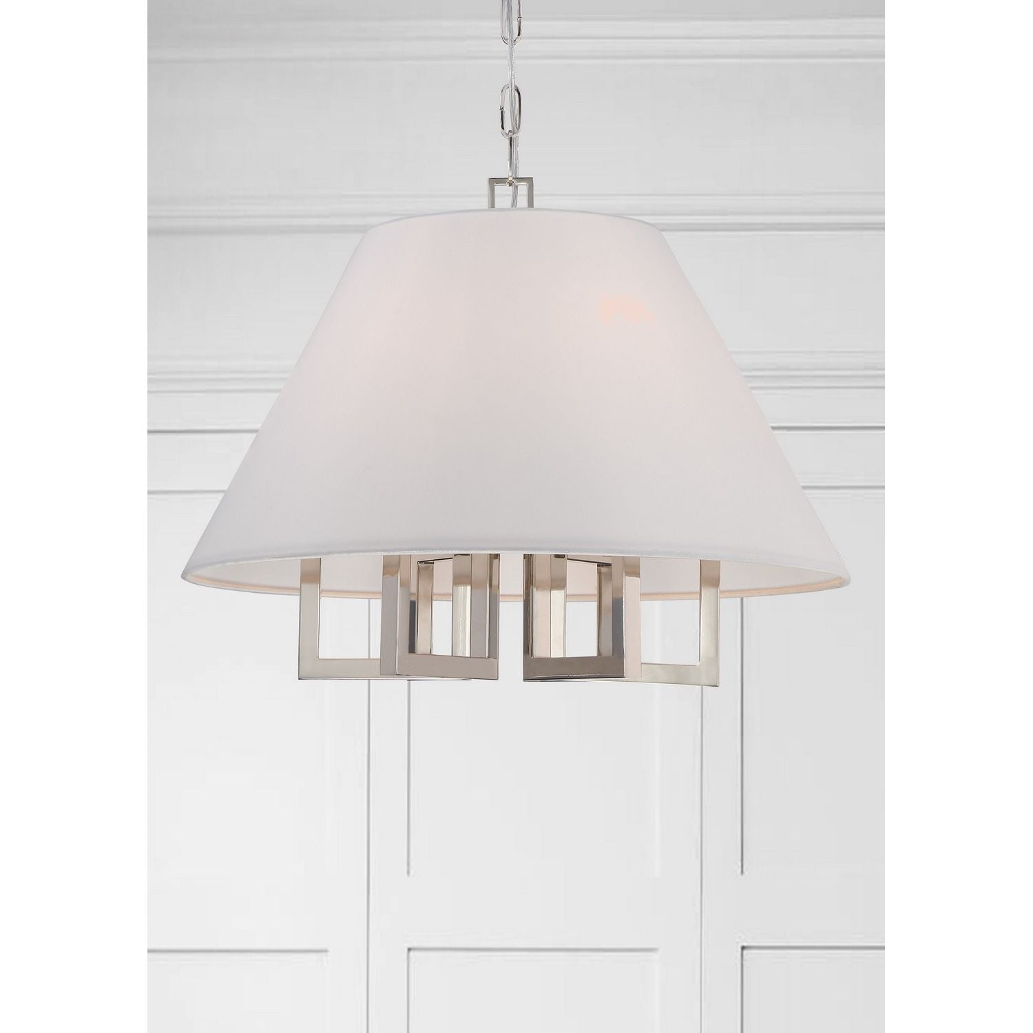 Crystorama - 2256-PN - Six Light Chandelier - Westwood - Polished Nickel
