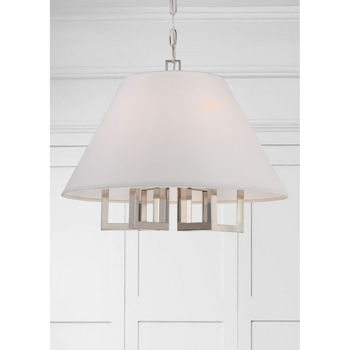 Crystorama - 2256-PN - Six Light Chandelier - Westwood - Polished Nickel